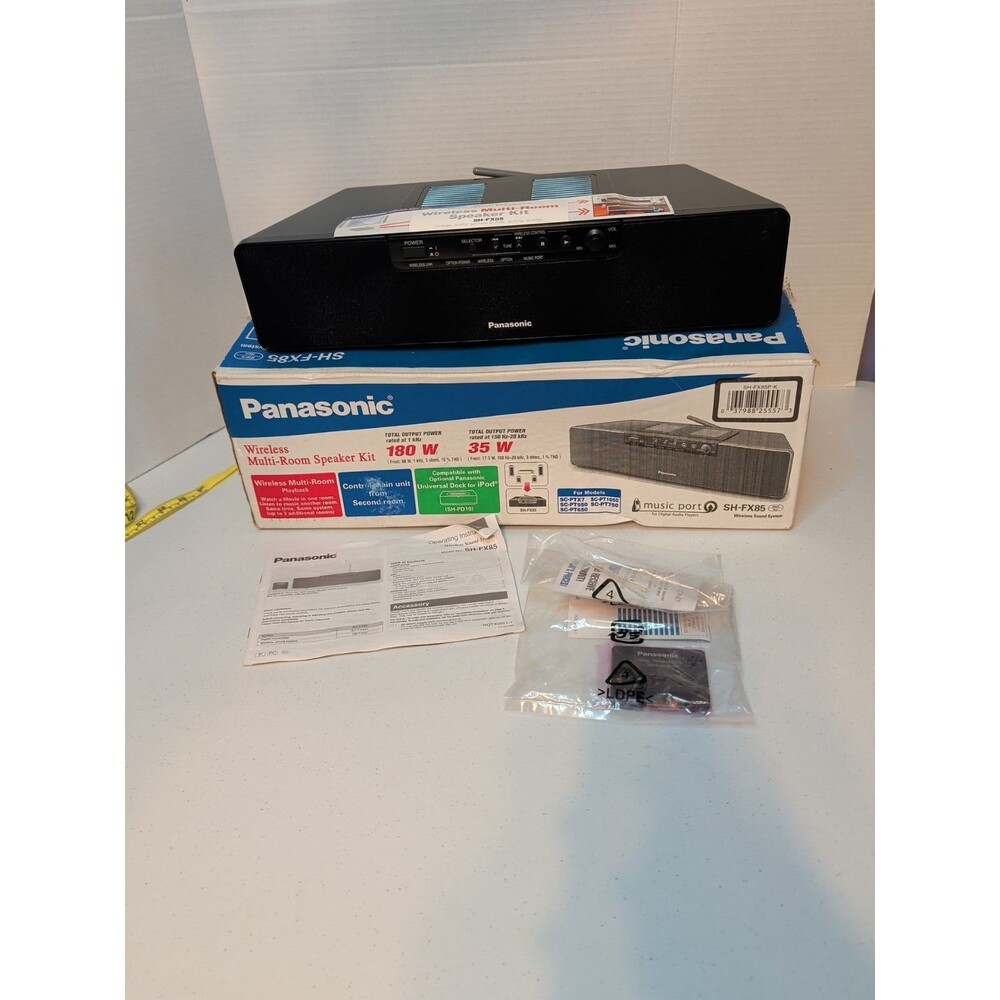 Panasonic SH-FX85 Wireless Sound System w/Accessories & New In Original Box